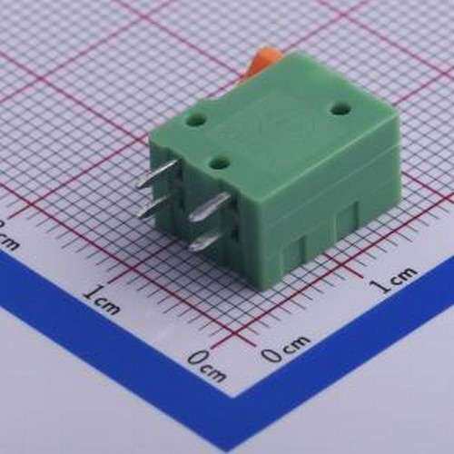 KF141V-2.54-2P 弹簧式接线端子 2.54mm 每排P数:2 插件,P=2.54mm