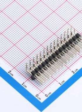 HDGCPH254-PW02-14 排针 2x14P 间距:2.54mm 弯插 弯插,P=2.54mm