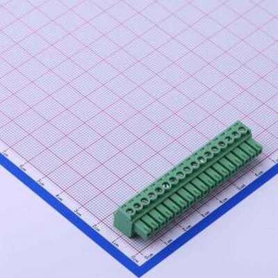 DB2EK-3.81-17P-GN-S 插拔式接线端子 3.81mm 1x17P 排数:1 每排P