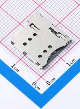 ZX-MSIM-481.35J-Z7 SIM卡连接器 自弹式 MicroSIM卡 卡座 SMD