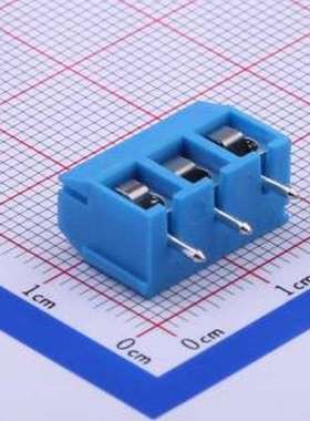 DB301V-5.0-3P-BU-S 螺钉式接线端子 5mm 1x3P 排数:1 每排P数:3