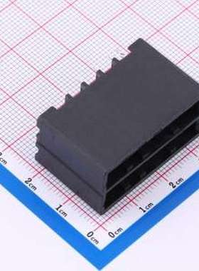 HC-5.08D-2*5A-05 线对板针座 2x5P 间距:5.08mm 直插 插件,P=5.0