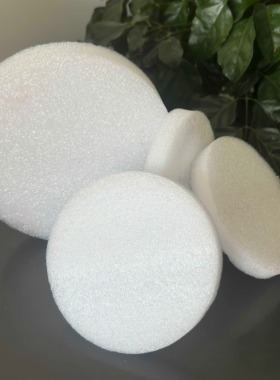 白色珍珠棉EPE圆形泡沫板快递打包仿震防碎1至3公分颜色随机