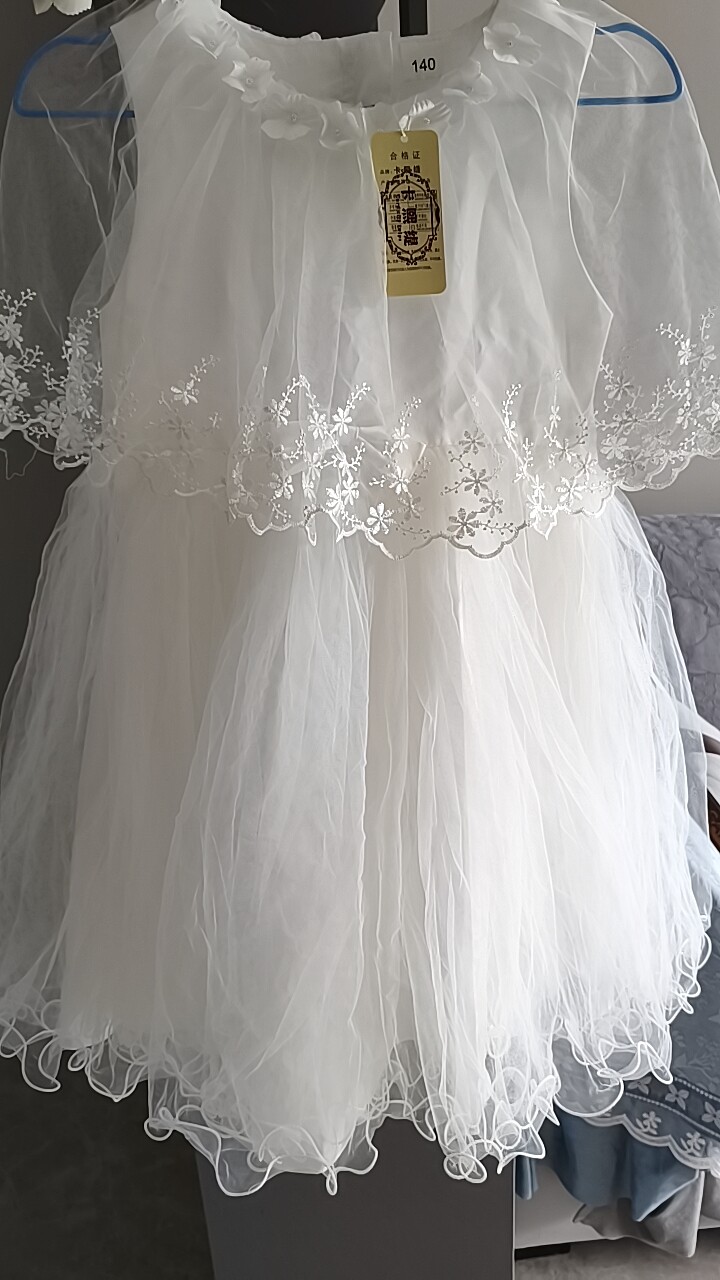 儿童连衣裙女童网纱披肩裙钢琴服公主裙蓬蓬裙礼服春夏花童礼服潮