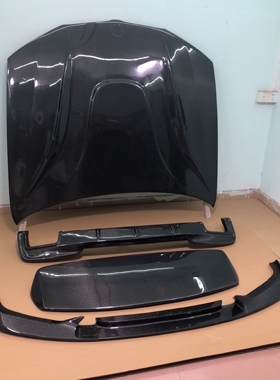 适用宝马X4 X3 改装哈曼3D款碳纤维前唇后唇F25 F26 M版尾翼机盖