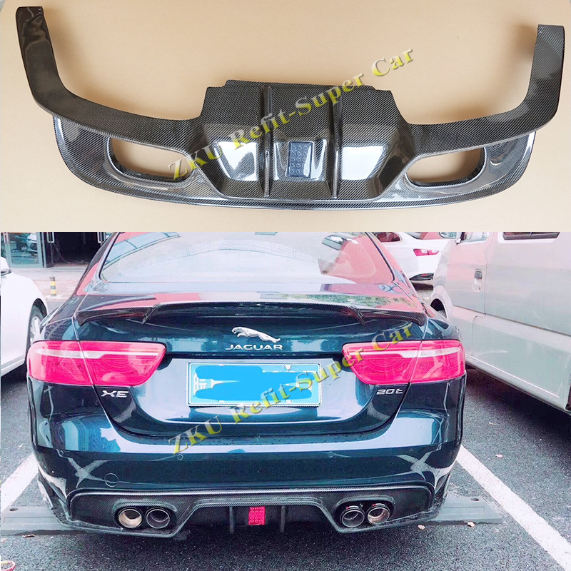 适用于18-19款捷豹XE XF XEL XFL改装带领航灯后唇尾唇后铲后扰流