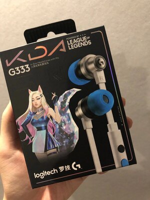 现货罗技g333入耳式有线耳机耳塞
