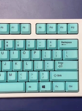 限量15把燃风 realforce 联名108限量版静电容键盘蒂芙尼蓝白配色