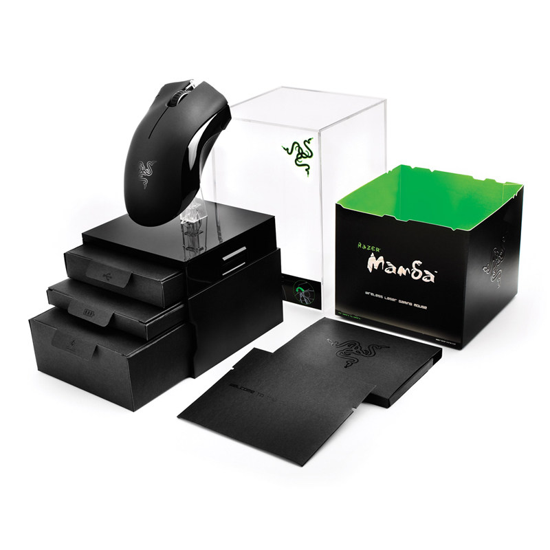 Razer雷蛇 Mamba 曼巴眼镜蛇 吃鸡FPS 4G 有线/无线游戏鼠标