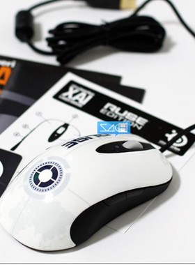 全新赛睿经典steelseries XAI游戏鼠标限量版 白色原版黑色十周年