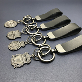 皇马利物浦曼城足球钥匙扣切尔西红魔阿森纳双面队徽挂件挂饰球迷