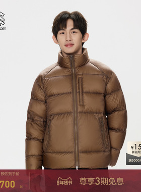 KOLON SPORT可隆男士中量羽绒服冬多口袋保暖鹅绒夹克立领外套