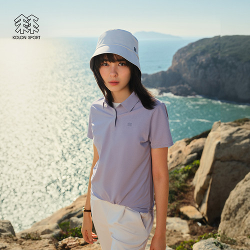 KOLON SPORT可隆SECO POLO男女吸湿速干T恤抗菌防晒UPF50+短袖