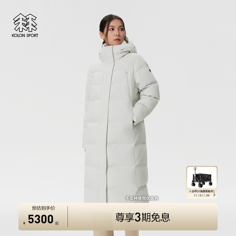 KOLON SPORT可隆羽绒衣防水GTX女士SUPER BENCH防风羽绒夹克