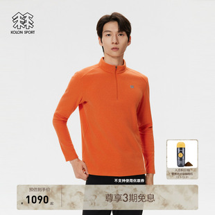 Fleece半拉链长袖 POLARTEC T恤 SPORT可隆抓绒衣保暖男士 KOLON