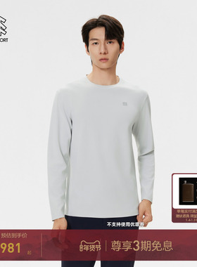 KOLON SPORT可隆吸湿速干T恤防晒UPF50+男士微宽松圆领长袖T恤