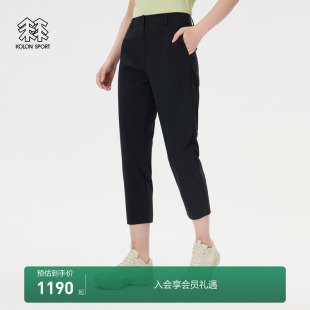 户外运动裤 KOLON 防泼水接触凉感防晒UPF50 八分裤 SPORT可隆女裤