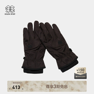 KOLON 编织拉绒内衬GTX户外防风分指触屏手套 SPORT可隆男女同款