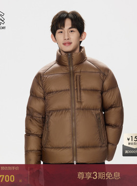 KOLON SPORT可隆男士中量羽绒服冬多口袋保暖鹅绒夹克立领外套