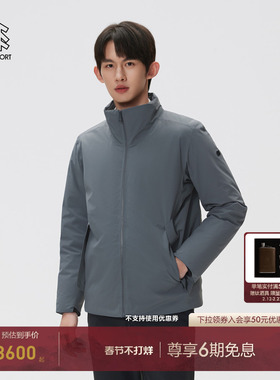 KOLON SPORT可隆羽绒衣防水透湿防风男士轻量热压立领羽绒夹克