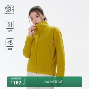 KOLON SPORT可隆女士登山抓绒夹克宽松保暖透气抓绒衣冬户外外套