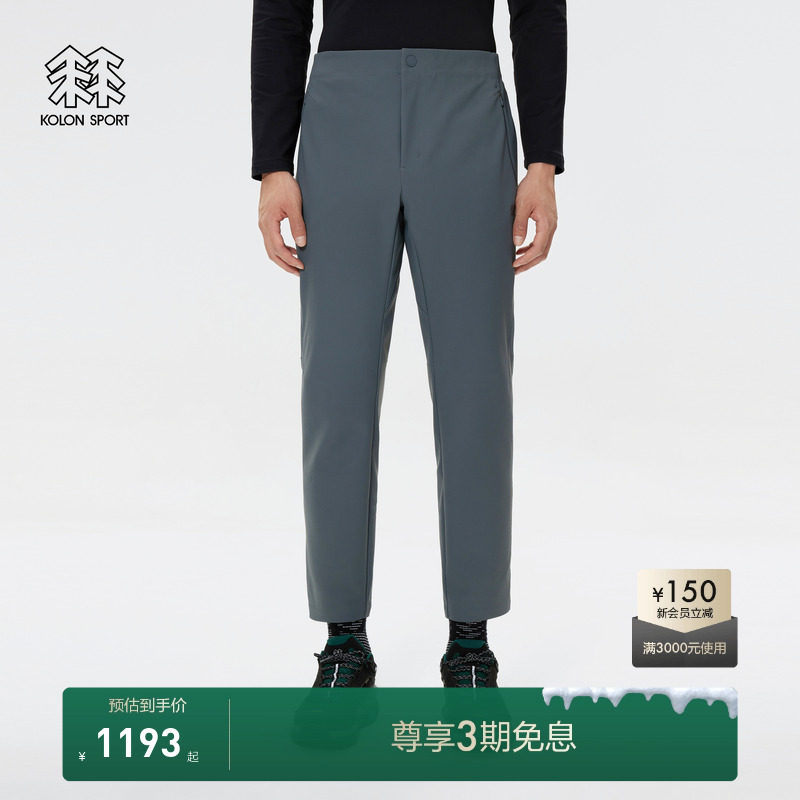 全松紧腰头设计，结合抽绳使用，穿着便捷