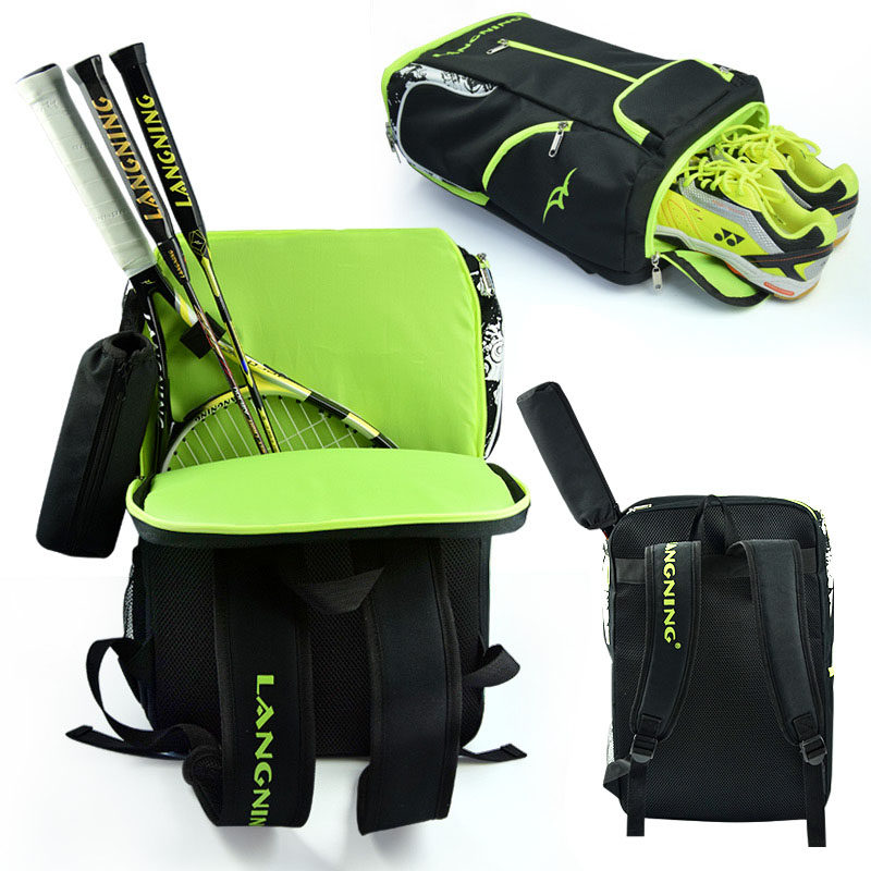 朗宁羽毛球包双肩背包装备大容量男女款手提式网球拍包袋子多功能