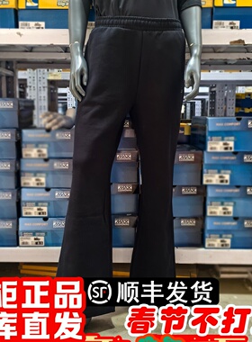 朋聚skechers斯凯奇女喇叭阔腿透气舒适休闲针织长裤P425W041