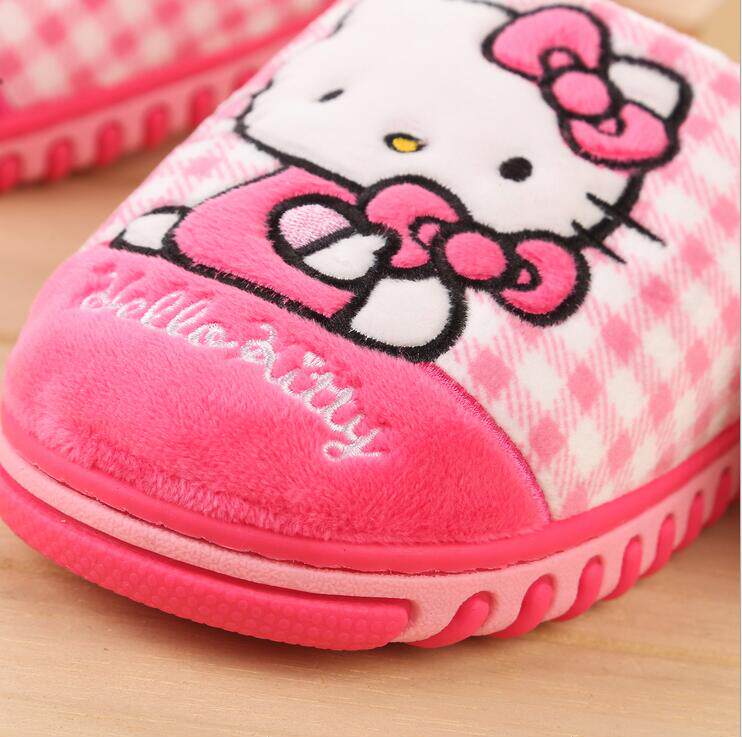 Pantoufles enfants en suède HELLO KITTY - Ref 1008346 Image 3