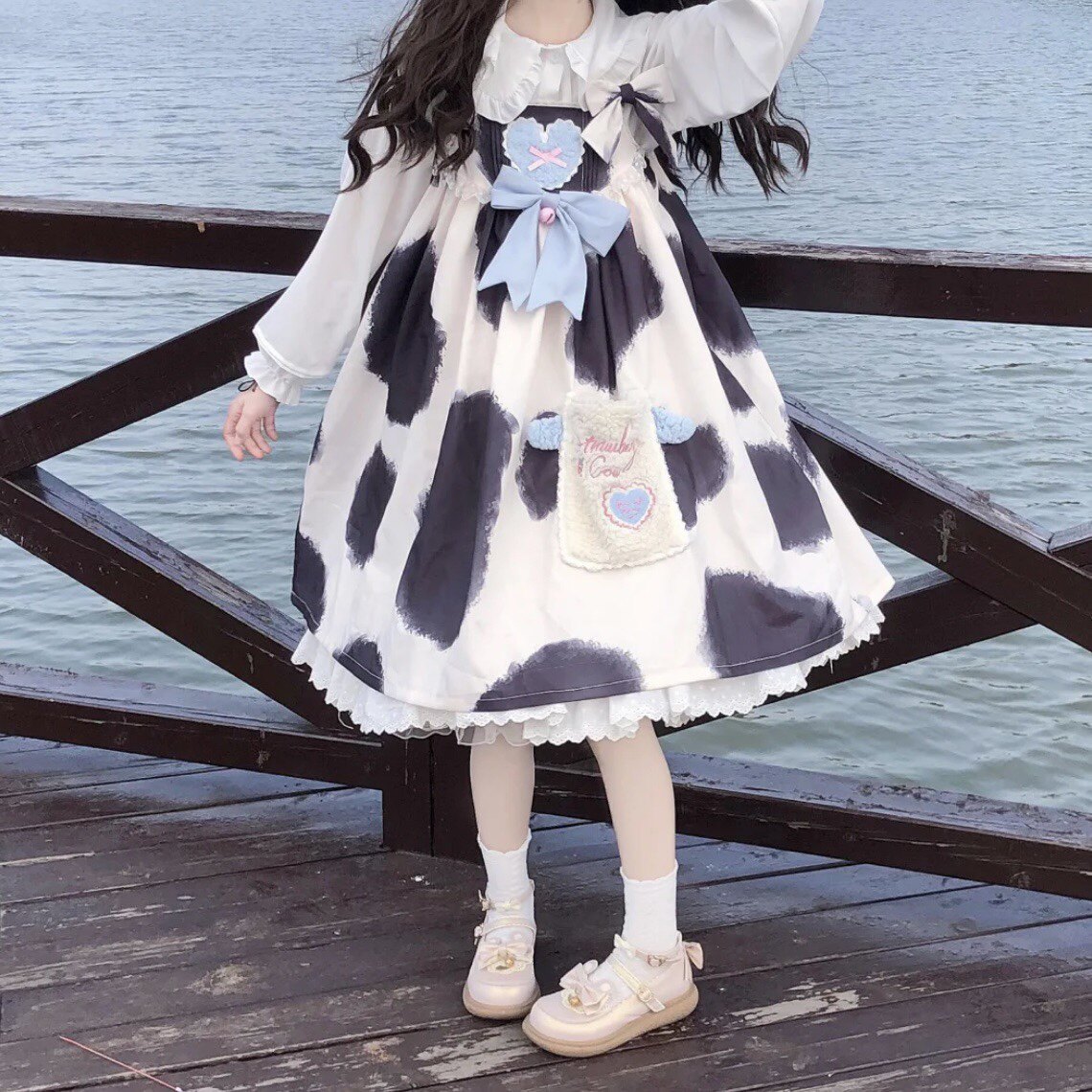 洛丽塔原创正版公主全款现货小奶糕lolita奶牛吊带裙软妹轻lo日常