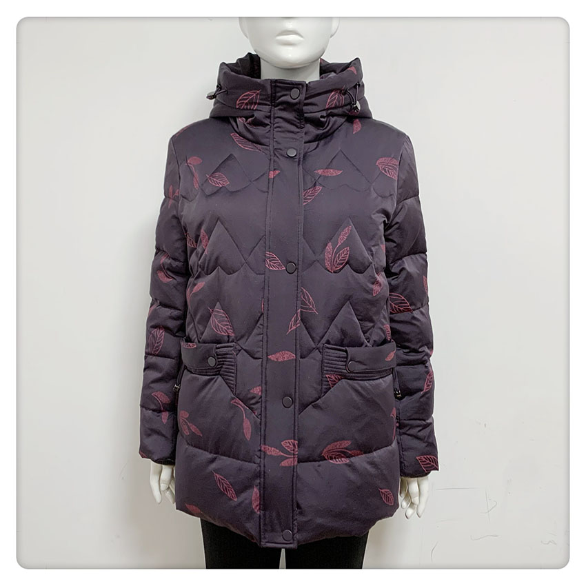 【闭店清仓】，234805福太太妈妈穿大版型连帽款保暖型羽绒服