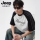 SPIRIT吉普短袖 T恤条纹美式 撞色2026新款 JEEP 男潮牌宽松百搭短袖