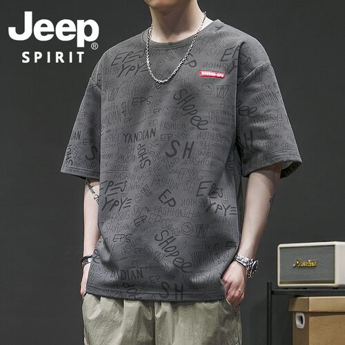 JEEPSPIRIT吉普冰丝短袖T恤