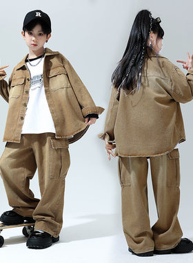 走秀爵士舞街舞演出服酷帅男女