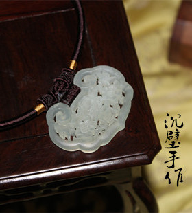 汉服岫玉福寿双全璎珞配饰项圈