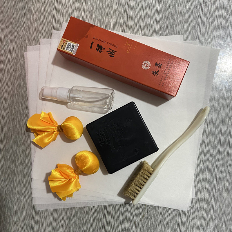 拓包篆刻碑帖瓦当拓边款专用工具学生研学拓片套装非遗文化DIY