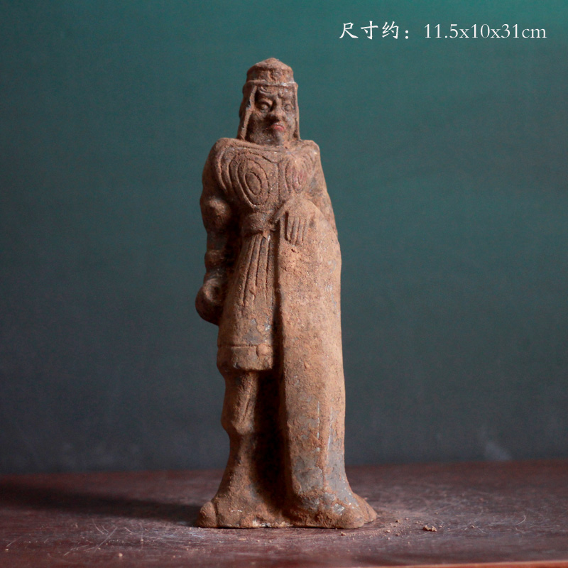 北魏北齐仿古盾牌俑武士俑复古风