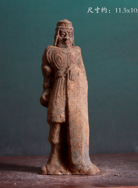 北魏北齐仿古盾牌俑武士俑复古风