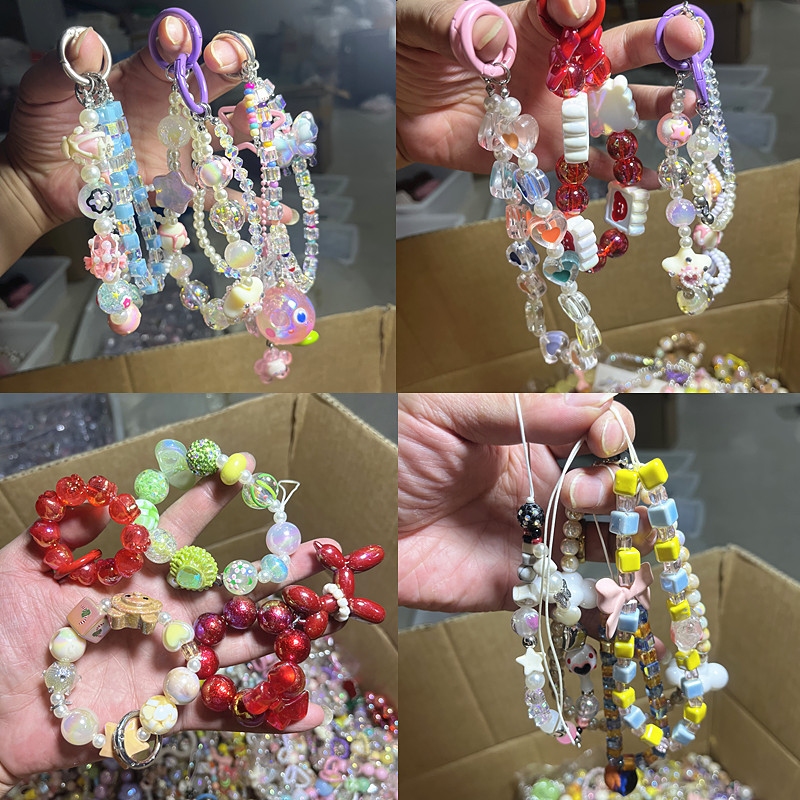 满30包邮一斤混发成品手机链有大有小随机