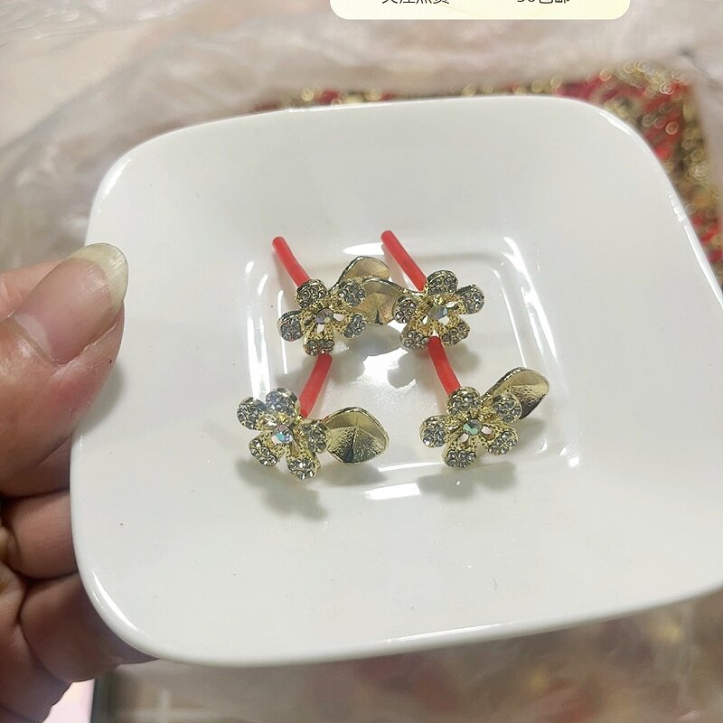满30包邮100克合金点钻银针耳钉缺大钻