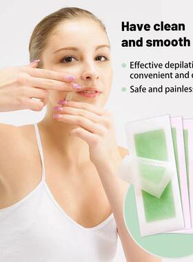 12/24Pcs Facial Lip Wax Strips For Face Chin Upper Lip Jaw