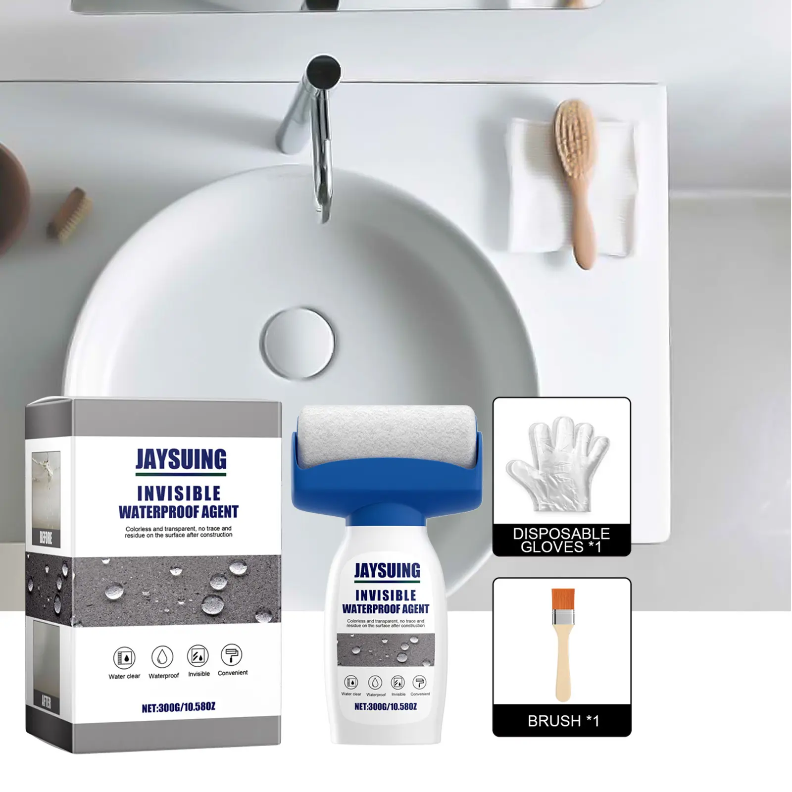 JAYSUING Roller waterproofing adhesive home waterproofing le