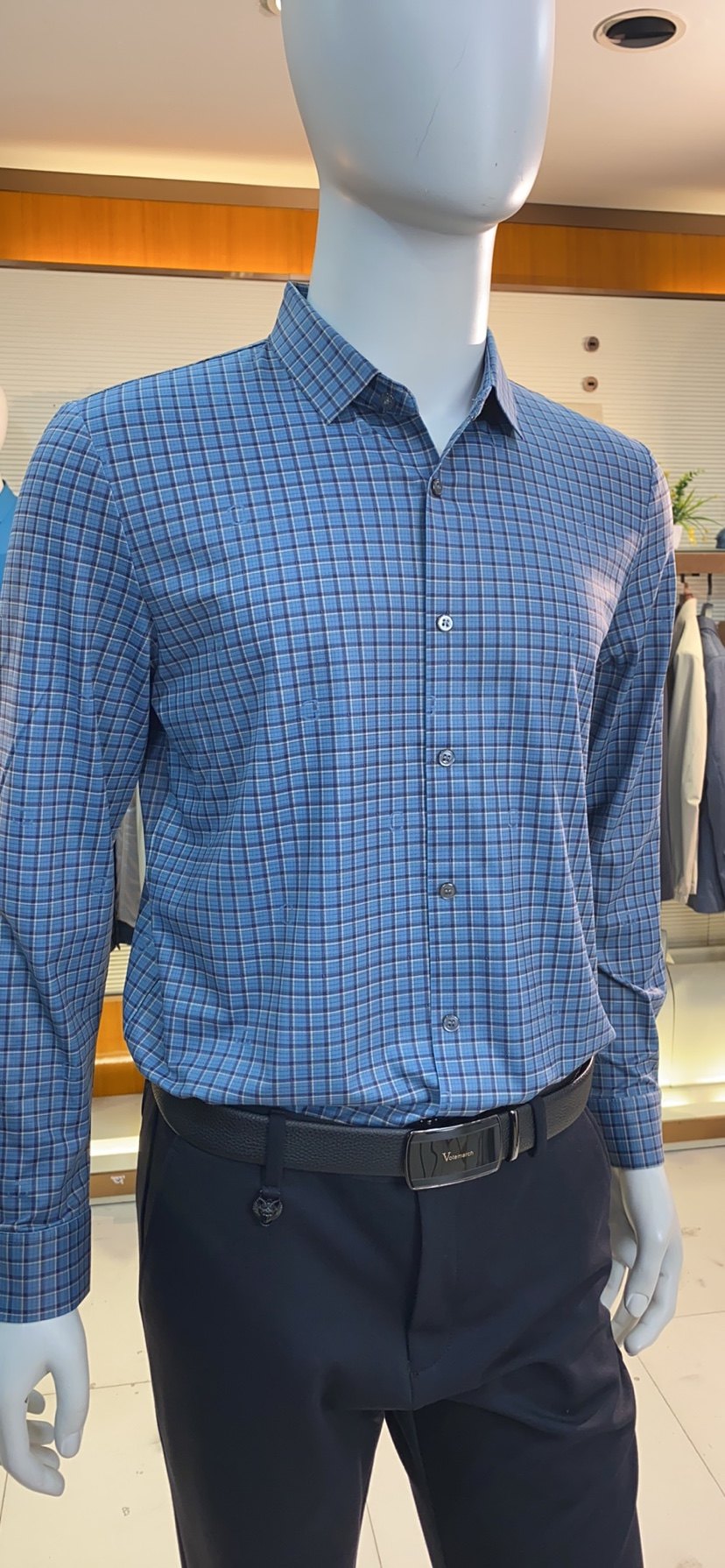 菲莱威尔长袖衬衫男休闲衬衣23818