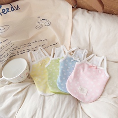 PIPIER宠物服狗狗衣服猫咪纯棉秋冬款加绒ins小花i吊带