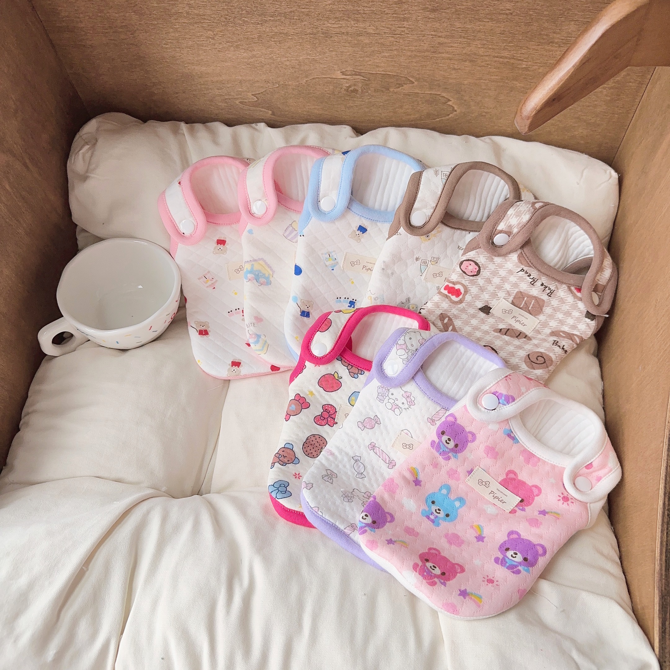 PIPIER宠物服狗狗加厚衣服猫咪纯棉秋冬夹棉马甲小背心