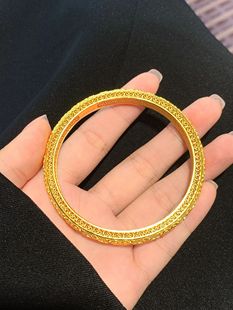 周大福代购 传承盛世华彩系列 足金好事连绵黄金手镯 计价F232870