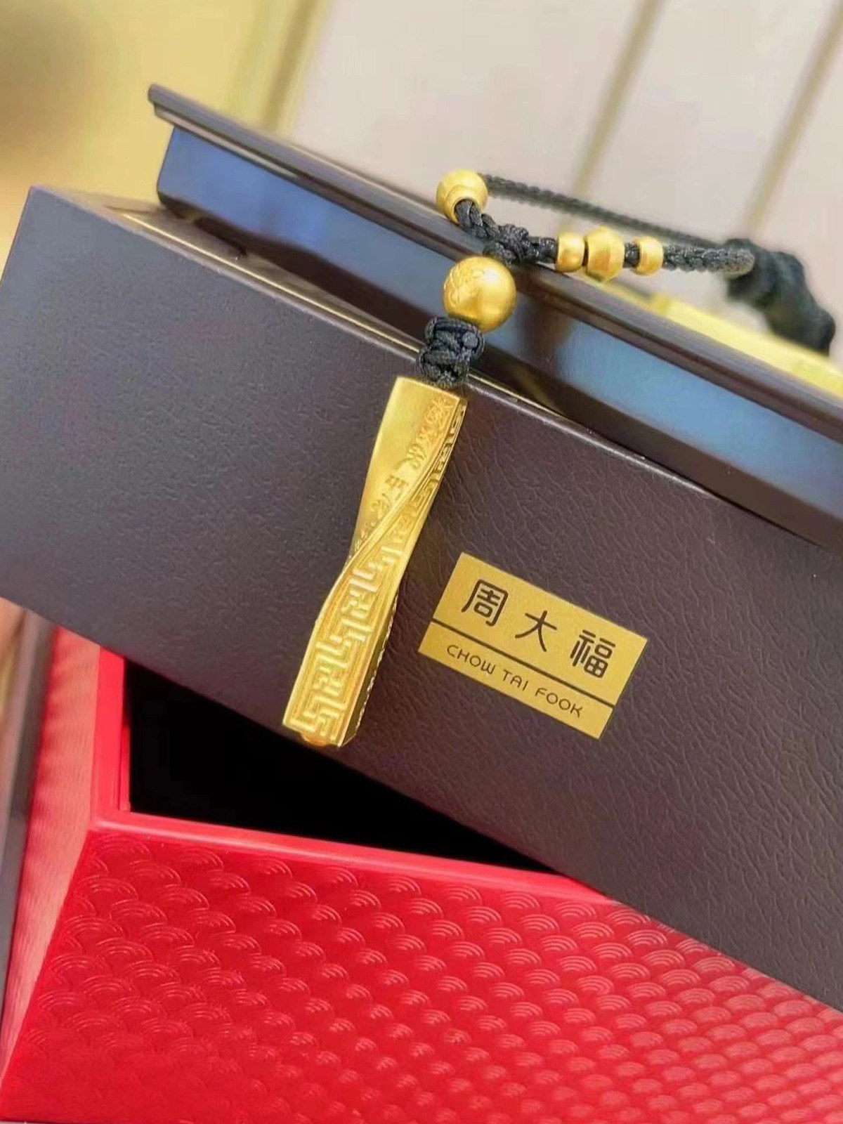 c代购 传承藏蕴系列万德吉祥足金黄金吊坠挂坠计价F226579