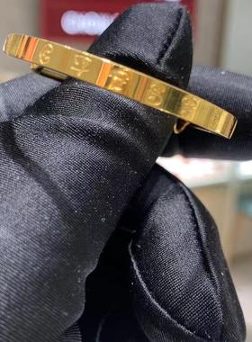 周大福平安富贵推拉手镯