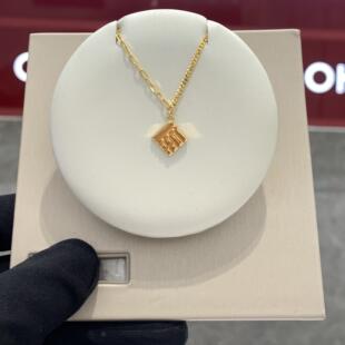 周大福代购 新款传福福到万家福字吊坠黄金手链女 定价78折R35253