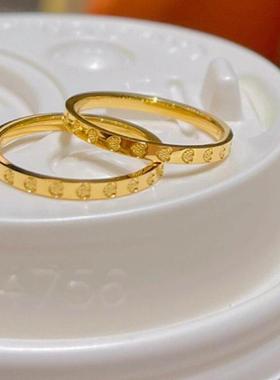 周大福22颗心满圈爱心黄金戒指